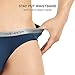 DAVID ARCHY Men's 4 Pack Micro Modal Underwear Soft Breathable Ultra Big Pouch Bikinis (M, Dark Gray/Navy Blue)