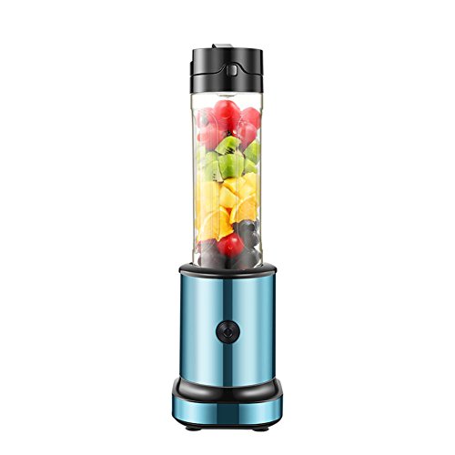 Click Here to See More Images DULPLAY Personal blender,Smoothie maker,Electric fruit smoothie,(22,000 RPM),Personal blender 304 stainless steel Portable Bpa free 2 tritan sport bottle -Blue 36x11.5cm(14x5inch)