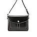 PU Leather Cellphone Pouch Bag with Shoulder Strap and Magnetic Button for Apple iPhone Samsung Galaxy and Other Smartphone Black
