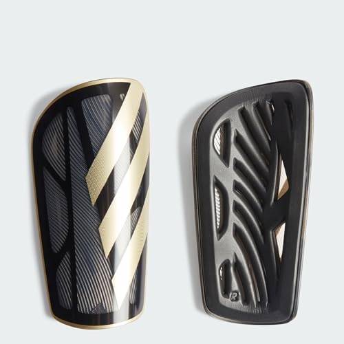 Unisex - Adulto Tiro Shinguard League, Black/Gold Metallic/White, S