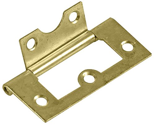 Duratool D02055 Flush Hinge Electro Brass Plated 60mm 2 Pack