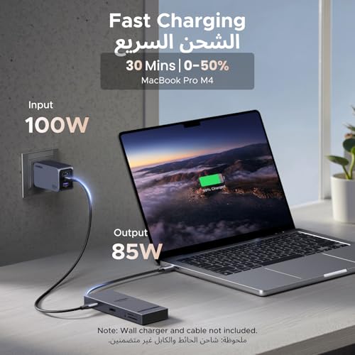 UGREEN 2025 Revodok Pro 8 in 1 USB C to 4K 60Hz HDMI Adapter Hub, Fast SD/TF Card Reader [170Mb/s], 10Gbps USB-C&A Data Ports Docking Station, 100W PD Charging for iPhone 17, MacBook Pro, Windows