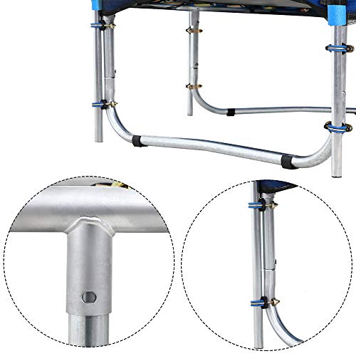 Monzana® Trampolin Ø 183/244/305/366/427 cm TÜV SÜD GS Zertifiziert Komplettset inkl. Sicherheitsnetz Leiter Randabdeckung Kindertrampolin Gartentrampolin – Bild 4