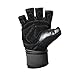 Harbinger Training Grip Wristwrap Weightlifting Gloves with TechGel-Padded Leather Palm (Pair)