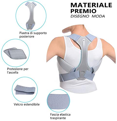 HOPAI Posture Corrector, Physical Therapy Posture Brace and Spinal Support Posture Trainer for Neck, Shoulder, Back and Lumbar Pain Relief- Multiple sizes Posture Corrector for Men and Women (XL)