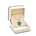 PREKIAR Heart Cremation Urn Necklace for Ashes Urn Jewelry Memorial Pendant with Fill Kit and Gift Box - Always on My Mind Forever in My Heart (Green)