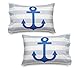 Where The Polka Dots Roam Full-Queen Size Bedding Duvet Cover Nautical Anchor Print 3 Piece Set Unisex, Soft Brushed Microfiber, Durable, Wrinkle-Resistant, Allergy Free for Adults, Men, Women, Teens