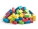 Teeny Toyz, Soft Foam Building Blocks ~100 Pieces ~Non Toxic, Creative, Educational, Water-Proof, with Zippered Carry Bag (Bold)