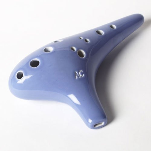 image for Sonoro 12 Hole Ocarina – Ceramic Alto C - Sweet Potato Flute – Sky