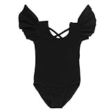 TFJH Little Girls' Fly Sleeve Dance Gymnastics Top Dress