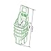 Molle Mag Pouch Small Portable, Nylon Holster Fast 9mm Magazine Pouch for AR Pistol (2pcs BK)
