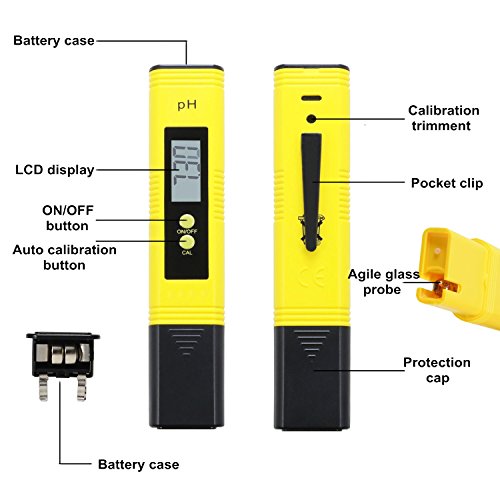 Stolife PH Meter, Digital PH Tester, Mini Water Quality Tester for Household Drinking Water, Hydroponics, Aquariums, Swimming Pools - Thumbnail 2
