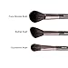 Allewie Makeup Brushes Set 10pcs Nylon Bristles Wooden Handle 1 Free Black Bag Professional Cosmetic Brushes for Eyeshadow , Foundation , Lip , Concealer , Powder and Other Makeup