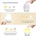 Miroco Night Lights for Kids, LED Bedside Lamp for Baby Breastfeeding 100% Toddler Safe, Touch Lamp with USB and Stable Charging Pad, Dim Nursery Lamp Warm Night Light, Soft Eye Caring, Timer Setting