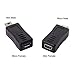 CY 2pcs Mini USB Male to Micro USB 5pin Female & Mini Female to Micro Male Extension Adapter Black primary