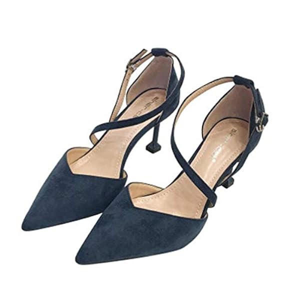 Mofeng Scarpe Da Sposa Donna Scarpe Da Sposa Tacco Alto Cinturino Alla Caviglia Appliques Raso Wedding