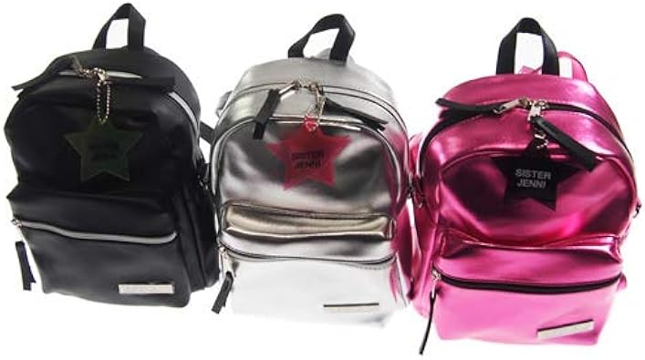 Amazon シスタージェニィ フェイクレザースターチャーム付き 2way ミニ リュック 合皮 バックパック 女の子用 子供服 Js キッズ F 縦26cm 横29cm マチ7cm 18 チェリーピンク 右 リュックサック