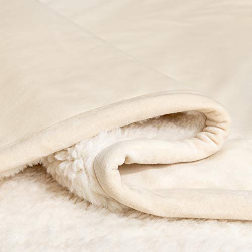 UGG Bliss Sherpa Throw Blanket Plush Oversized Reversible Accent