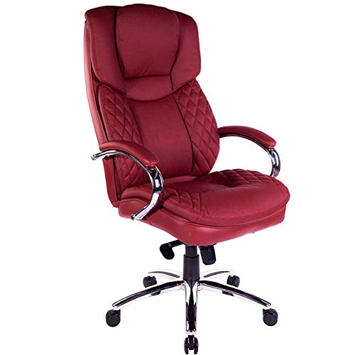 Halter Executive Bonded Leather Office Chair with High Back, Swivel Motion, Adjustable Height