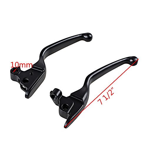 image for Anzio Aluminum Ergonomic Designed Brake Clutch Levers for 2008-2013 Ha