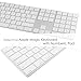 TOP CASE - Ultra Thin Silicone Soft Keyboard Cover Skin Compatible with Apple Magic Keyboard with Numeric Keypad Model: MQ052LL/A A1843 (US Layout, 2017 Released) - Clear