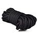 Soft Shibari Bondage Rope, Skin Friendly Thick Soft Cotton BDSM Rope | Black Red 3 x PC 96 Feet
