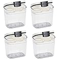 Progressive International Prepworks ProKeeper Kitchen Clear Food Baker's Kitchen Storage Organization Canister Set (Mini Multipurpose 1.5-Cup) (4-Piece)