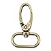 JETEHO 20 Pieces 1-inch Antique Brass Swivel Lobster Claw Clasps Purse Landyard Leather Craft Accessories