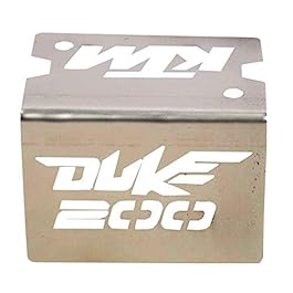 Spidy Moto Motorcycle Bike Front Disc Brake Fluid Reservoir Cap Cover Guard Protector(Stainless Steel) KTM 200