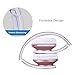 WorWoder Bluetooth Headphones Over Ear, Wireless Foldable Hi-Fi Stereo Headset and Wired Headphones 4 in 1 with Micro Support SD/TF Card for Travel Cell Phones Samsung(Rose Gold)