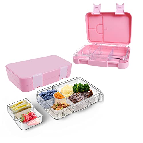 Lunch Box for Kids Leakproof 4/6 Compartment Food Meal Container Box