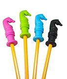 Chewable Pencil Topper - Fun Sensory Motor Aid - Perfect For Autism or ADHD - 4 Pack