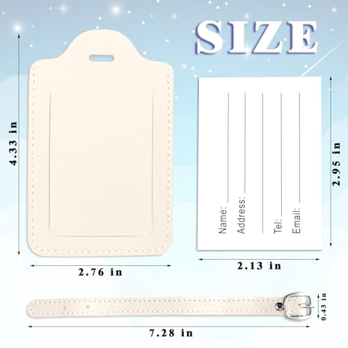 Anntry Custom Luggage Tags for Suitcases,PU Leather Luggage Tag with ID Tag and Total Privacy Protection Travel Game Accessories
