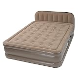 Insta-Bed Raised Air Mattress with Never Flat Pump - Queen Headboard