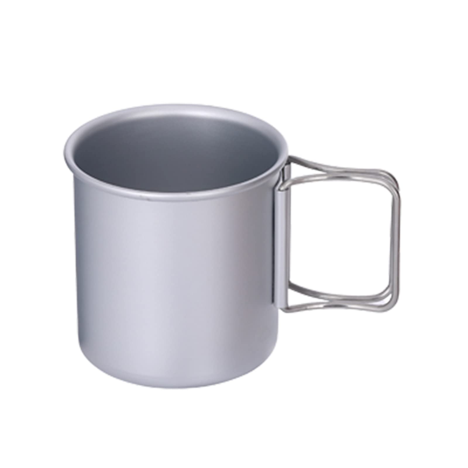 Rea&Gole Camping Mug with Foldable Handle Durable Camping Cup Aluminum Alloy Camping Campfire Cup for Coffee Water Outdoor Camping