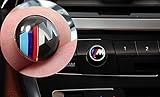 2 Piece 12mm Car Radio button emblem Sticker Badge Decals Decoration M Logo Fit For BMW
