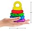Stacking Toys - Unisex Silicone Stackable Teething Rings for Baby and Toddlers - Silicone Sensory Stacking Teether Toys - Premium Food Grade Silicone Rainbow Stacker - BPA Free by MIP Baby