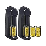 WishDeal CR123A Battery Lithium Rechargeable Battery cell Battery For Camera Flashlight
