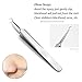 Blackhead Remover Tool, Aooeou Professional Pimple Popper Tool Kit - Easy Removal for Blemish, Whitehead Popping, Zit Removing for Risk Free Nose Face, Anti-slip Coating Handle (b-silver)