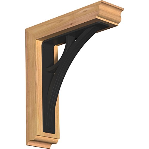 3 1/2"W x 14"D x 16"H Galveston Traditional Ironcrest Smooth Bracket, Western R…