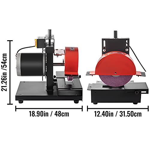 VEVOR Blade Grinder 1/2 HP Lawn Mower Blade Grinder 1700 RPM Variable