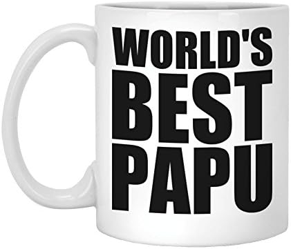 Papu Gift - World's Best Papu - 11oz White Coffee Mug