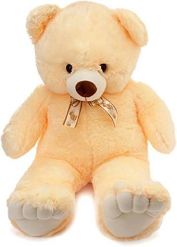 Frantic Pandora Soft Plush Fabric Teddy Bear, 3 Feet (Peach)