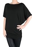 LeggingsQueen Dolman Sleeve Rayon Yoga Basic Top with Shirring