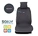 Sojoy Universal Four Season Fashionable Car Seat Cushion Cover for Front of 2 Seats (Gray)