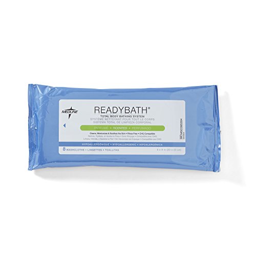 Medline ReadyBath Scented Body Cleansing Cloths, Standard Weight (Pack of 30) (Packaging may vary)