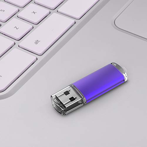 KEXIN Flash Drive 64 GB USB Flash Drive Pack Thumb Drive Multiple Color USB Memory Sticks Pen Drives USB 2.0, Black/Blue/Green/Purple/Red (5 Pack 64GB) - Thumbnail 5