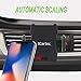 Qi Wireless Car Charger, Wireless Fast Car Mount Air Vent, Phone Holder Fast Charge 10W for Samsung Galaxy S8/S9/Note 8, iPhone X/8/8 Plus and All QI-Enabled Devices, Infrared Motion Sensor Automatic