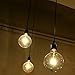 Vintage Edison Ceiling Pendant Lamp Industrial Light Fixture Adjustable Black Chandelier,1/3/5 Heads (3 Heads)