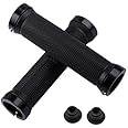 Kework Bike Grips, Double Locking Bike Bicycle Mountain Bike Handlebar Grips, Include 2 Handlebar Caps, Aluminum Alloy Lock Ring